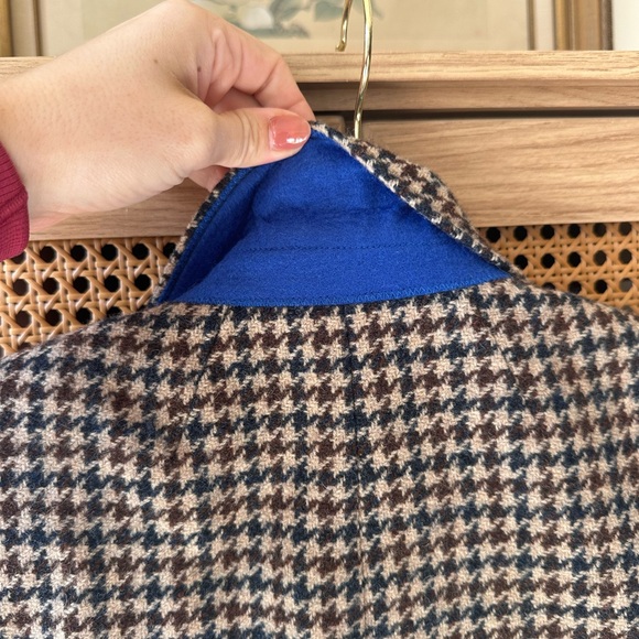 EUC J. Crew Schoolboy Wool Blazer Houndstooth Tweed+00 - Picture 5 of 6